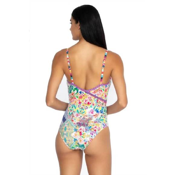 NEW JOHNNY WAS locita wrap one piece in multi - Picture 2 of 2